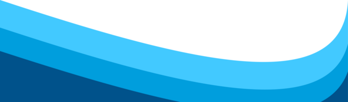 Blue wave footer png