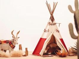 comercial minimalistic boho composition with copy space photo