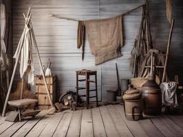 comercial minimalistic boho composition with copy space photo