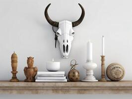 comercial minimalistic boho composition with copy space photo