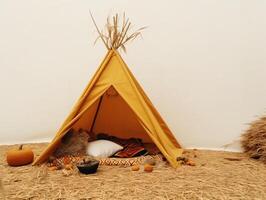 comercial minimalistic boho composition with copy space photo