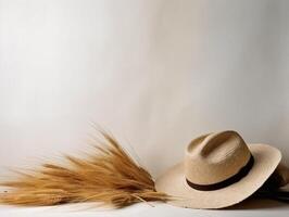 comercial minimalistic boho composition with copy space photo
