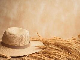 comercial minimalistic boho composition with copy space photo