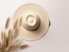 comercial minimalistic boho composition with copy space photo