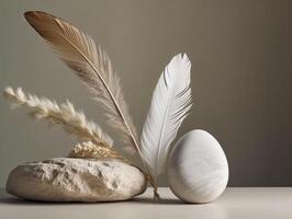 comercial minimalistic boho composition with copy space photo