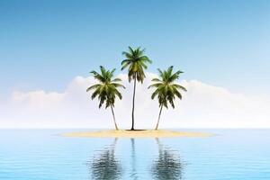 Summer vacation composition with cOpy space photo
