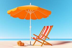 Summer vacation composition with cOpy space photo