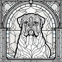 Stained Glass Dog Coloring pages photo