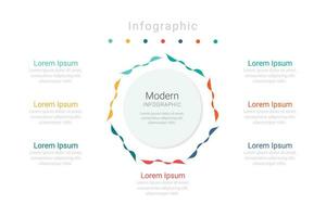 Vector infographic design template with 7 level or steps or options