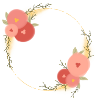 acquerello fiore telaio invito png