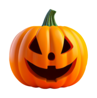 citrouille d'halloween avec un visage effrayant png