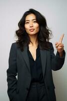 asian woman emotional dynamic gestures AI Generative photo
