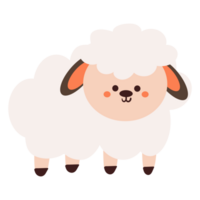 cute sheep cartoon for kids sticker png