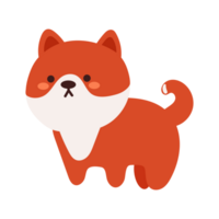 cartoon puppy. cute animal drawing for icon, sticker png