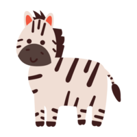 schattig tekenfilm schattig zebra sticker png