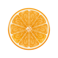 medio naranja frente ver en transparente antecedentes para comida y bebida publicidad diseño png