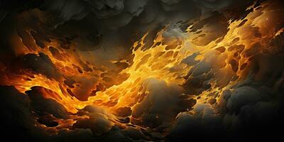AI Generated. AI Generative. Gold lava abstract marble background art decoration. Graphic Art photo