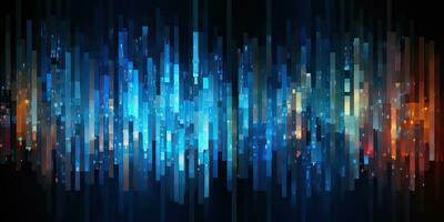 AI Generated. AI Generative. Data science coding programming work business technology abstract background monitor process. Graphic Art photo