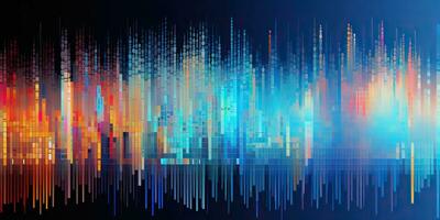 AI Generated. AI Generative. Data science coding programming work business technology abstract background monitor process. Graphic Art photo