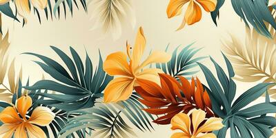 ai generado. ai generativo. boho ceniza Arte planta botánico flor exótico tropical modelo decoración textura antecedentes. gráfico Arte foto