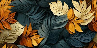 AI Generated. AI Generative. Boho ash art plant botanical flower exotic tropical pattern decoration texture background. Graphic Art photo