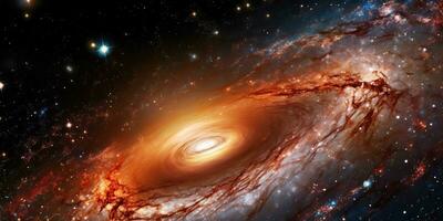 ai generado. ai generativo. espacio galaxia universo agujero de gusano negro hora túnel teletransportarse exterior oscuro cosmos. gráfico Arte foto