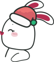 conejito Navidad garabatear png