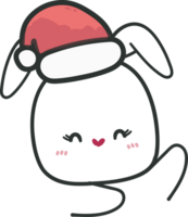 conejito Navidad garabatear png