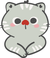 carino kawaii gatto posa clipart png