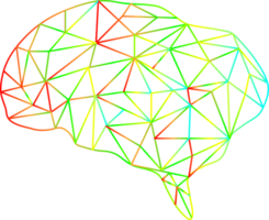 cerveau anatomie en pensant idée pour décoration abstrait Contexte png