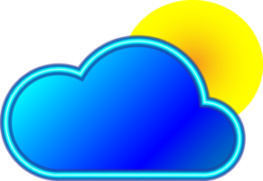 Cloud icon element for decoration backgrounds png