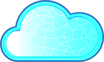 Cloud icon element for decoration backgrounds png