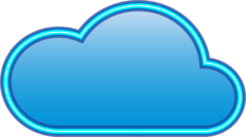 nube icono elemento para decoración antecedentes png