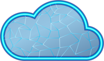 Cloud icon element for decoration backgrounds png