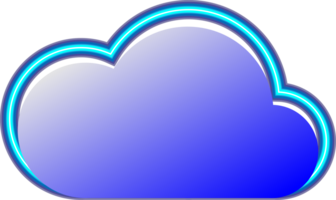 Cloud icon element for decoration backgrounds png