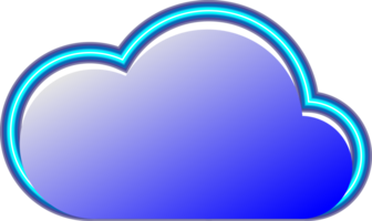 nube icono elemento para decoración antecedentes png