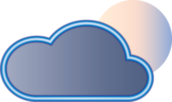 nube icono elemento para decoración antecedentes png