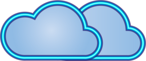 nube icono elemento para decoración antecedentes png