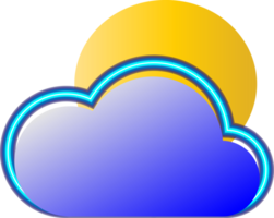 Cloud icon element for decoration backgrounds png