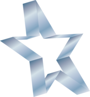 Star gestalten isometrisch 3d Zeichen Symbol Element zum Dekoration Weihnachten png