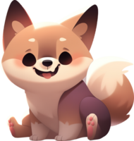 schattig weinig shiba inu puppy ai gegenereerd png