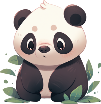 Sitting Panda Is Cute Kawaii And Adorable - NeatoShop