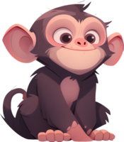 A picture of a monkey with a background with png
