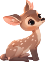 A picture of a deer with AI generated png