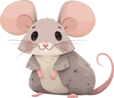 A mouse with a shirt that says mouse on it with AI generated png