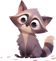 A cartoon cat with a funny face sits in front of a grid that says fox with AI generated png