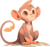 A monkey sits on a mat with a picture of a monkey on it with png