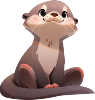 Otter Adventures Exploring the World of Aquatic Life with png