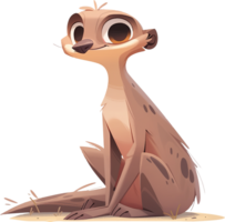 Meerkat Mischief Exploring the World of Curious Creatures with AI Generated png