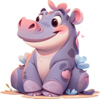 Hippopotamus Bask Unity in the Waters with AI Generated png